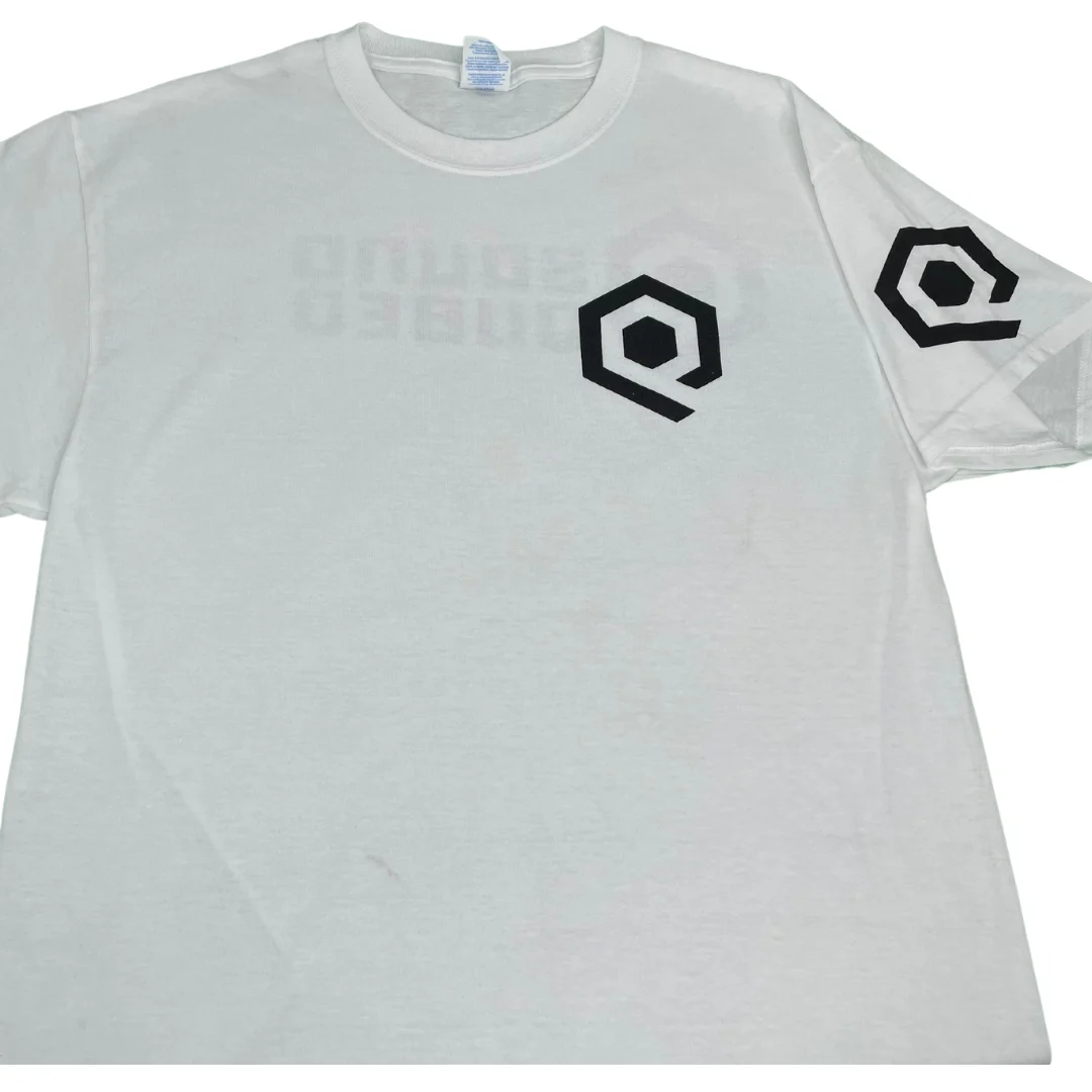 SoundQubed Logo T-Shirt – White with Black Logo – image 2