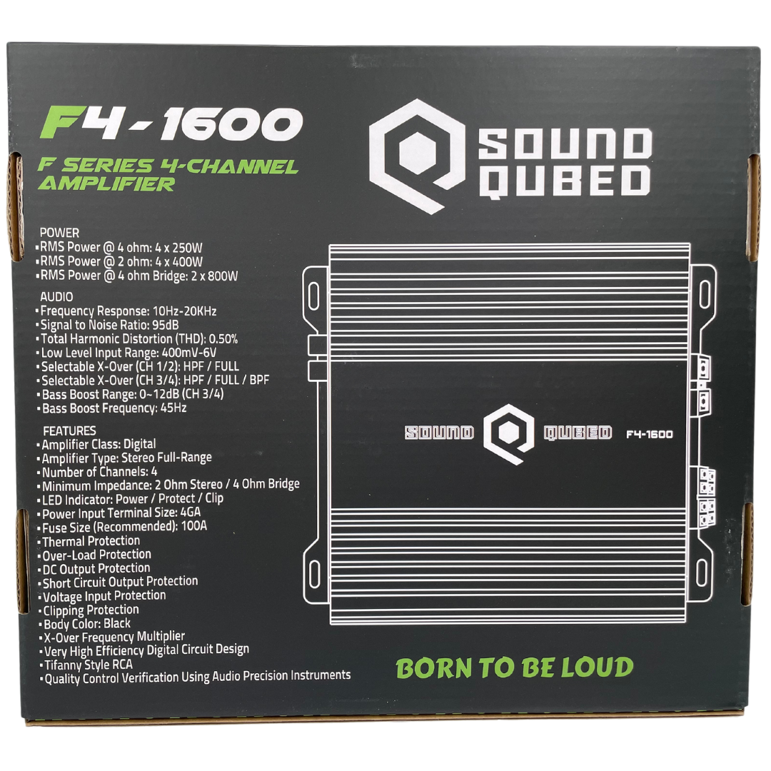 SoundQubed F4-1600 Full-Bridge 4-Channel Amplifier – 1,600W – image 7