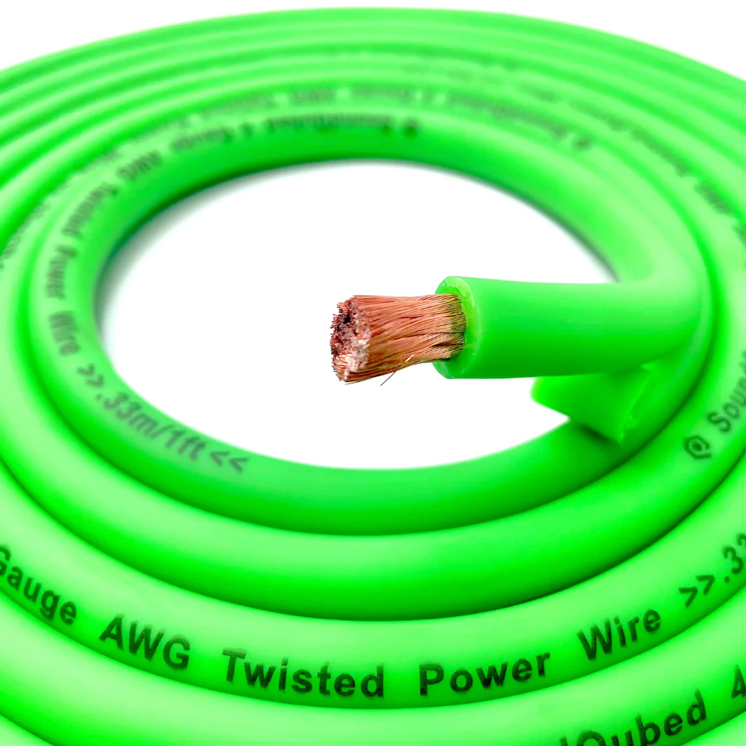 SoundQubed 4 Gauge CCA Power Wire – 100 ft, Green – image 3