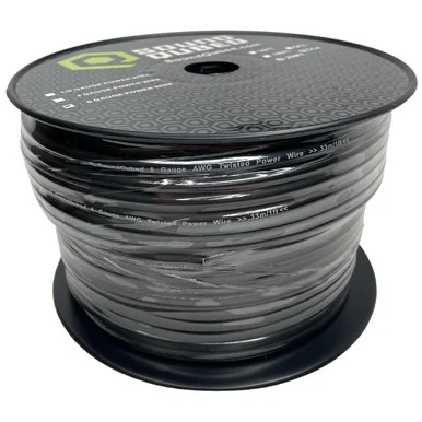 SoundQubed 8 Gauge CCA Power Wire – 250 ft, Black – image 2