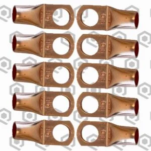 SoundQubed 4 Gauge Copper Ring Terminals
