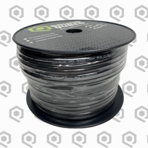 SoundQubed 8 Gauge CCA Power Wire – 250 ft, Black