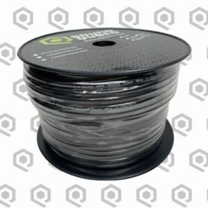 SoundQubed 8 Gauge CCA Power Wire – 250 ft, Black
