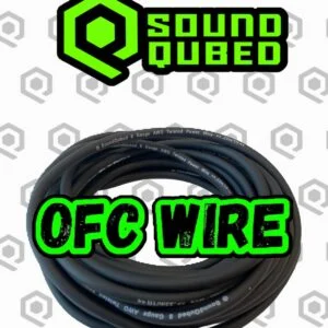 SoundQubed 8 Gauge OFC Power Wire – 250 ft, Black