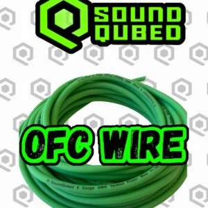 SoundQubed 8 Gauge OFC Power Wire – 250 ft, Green