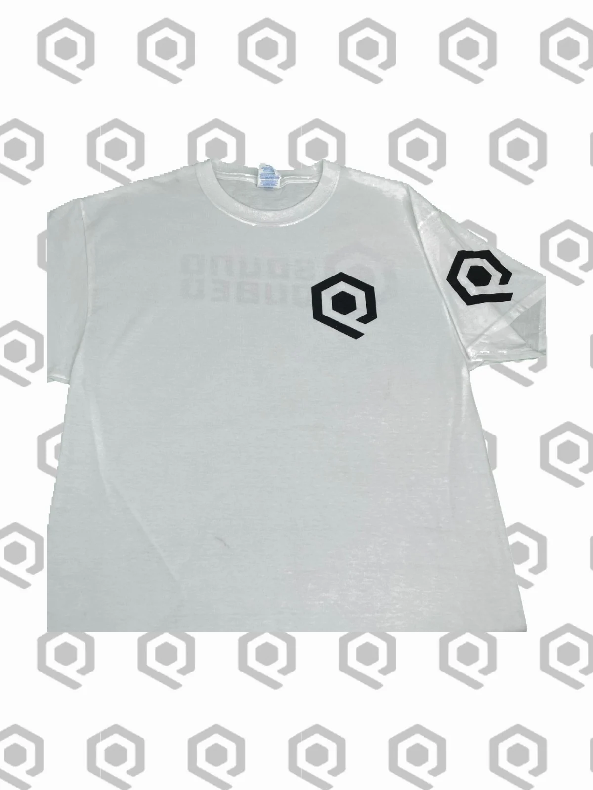 SoundQubed Logo T-Shirt – White with Black Logo