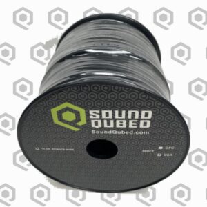 SoundQubed 14 Gauge CCA Remote / Primary Wire – 500 ft, Black