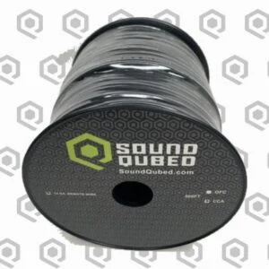 SoundQubed 14 Gauge CCA Remote / Primary Wire – 500 ft, Black