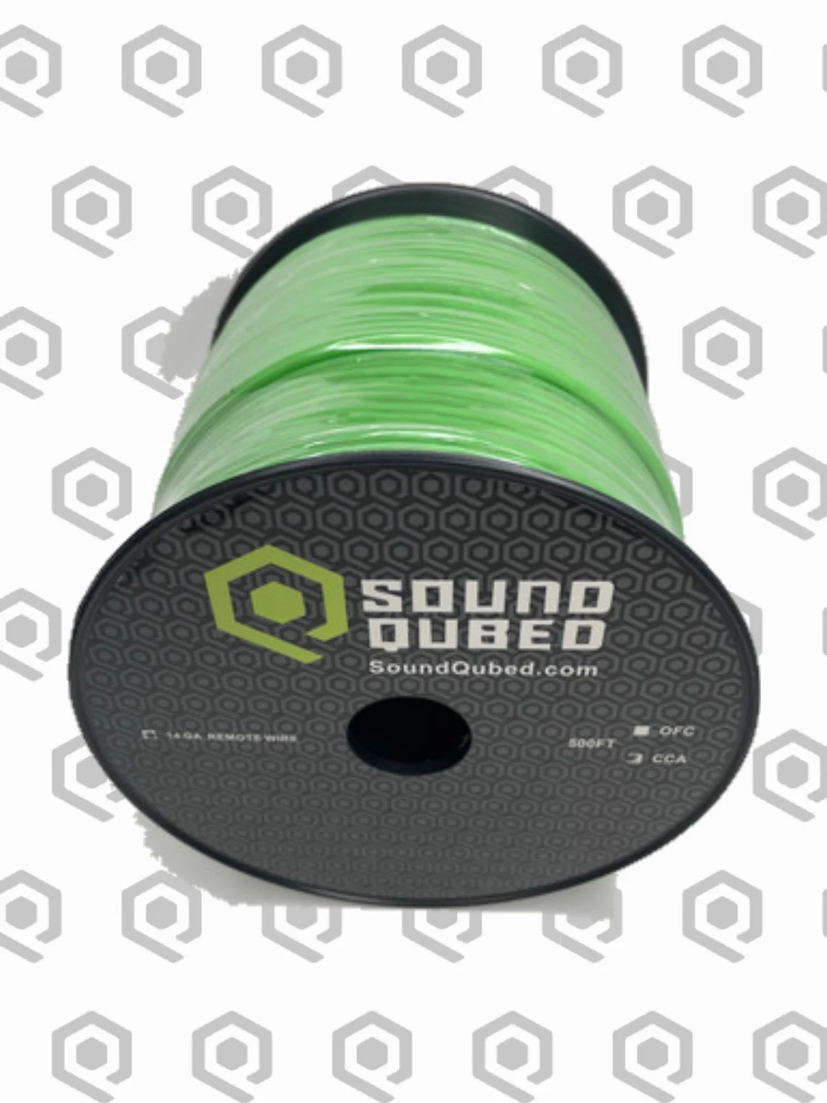 SoundQubed 14 Gauge CCA Remote / Primary Wire – 500 ft, Green