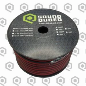 SoundQubed 10 Gauge CCA Speaker Wire – 200 ft, Red