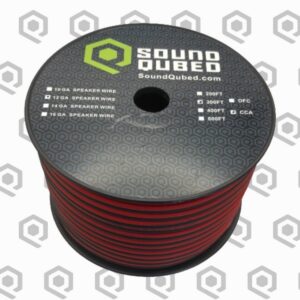 SoundQubed 12 Gauge CCA Speaker Wire – 300 ft, Red