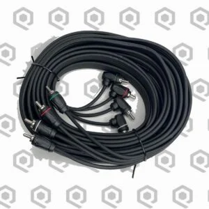 SoundQubed Twisted OFC 4-Channel RCA Cable – 18 ft