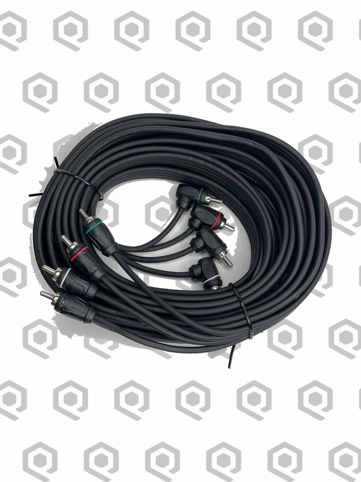 SoundQubed Twisted OFC 4-Channel RCA Cable – 18 ft